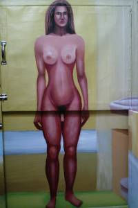 la raza humana Acrylic Textile Nude Paintings