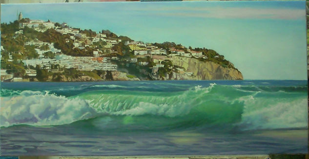 punta la mona Oil Canvas Marine Painting