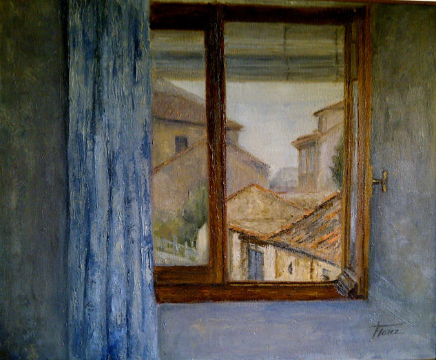 Desde la ventana Oil Canvas Landscaping