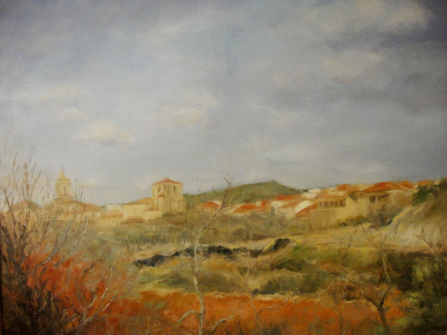 Santo Domingo de Silos Oil Canvas Landscaping