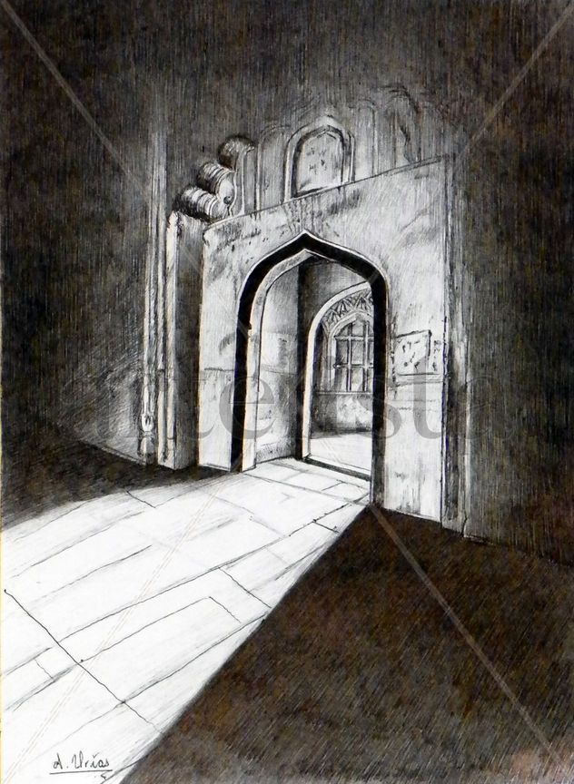la puerta