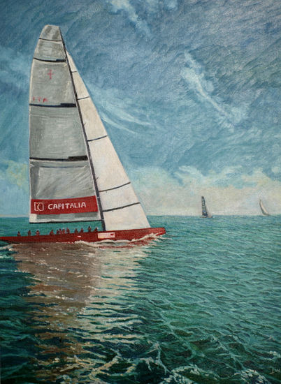 velero Oil Canvas Marine Painting