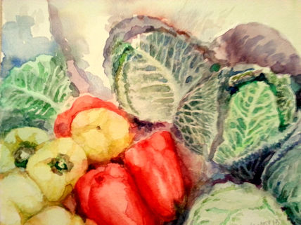 Coles y pimientos