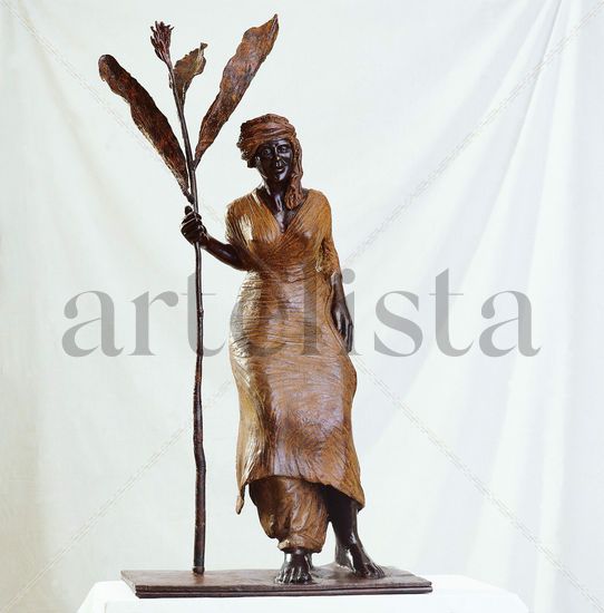 Mujer con Turbante Bronze Figurative