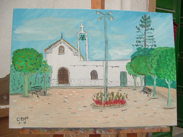 Ejido Almería Iglesia de Pampanico Oil Canvas Landscaping