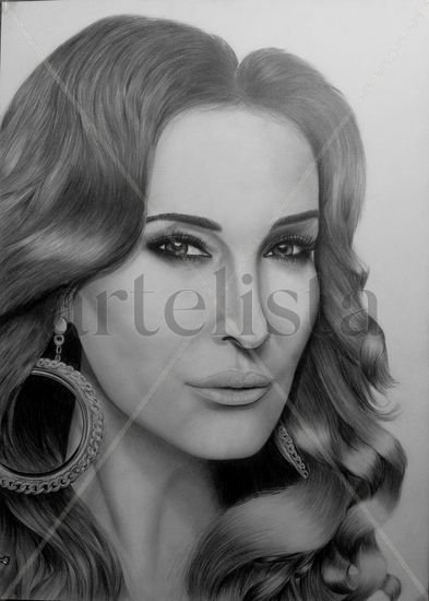 Retrato Vicky Martín Berrocal Pencil