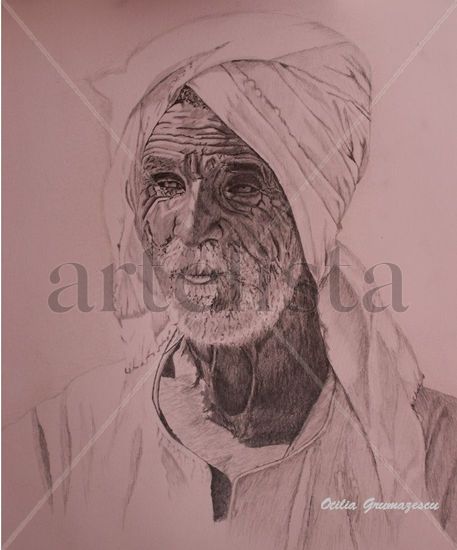 Egyptian old man Lápiz