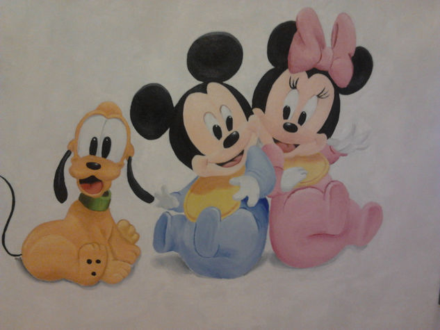 BEBE MICKEY Oil Canvas Others