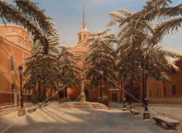 Nieve en Alcalá Oil Canvas Landscaping