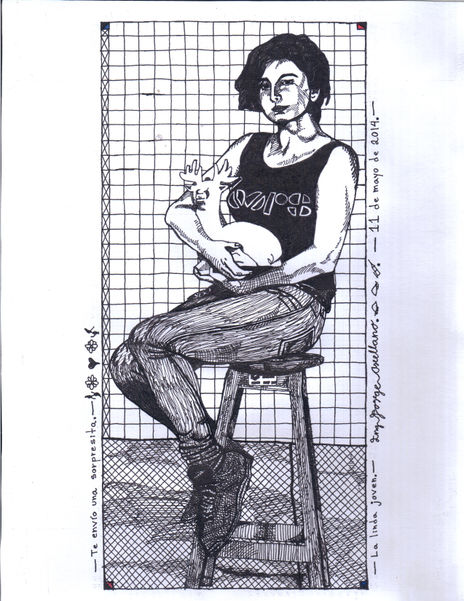 La linda joven.