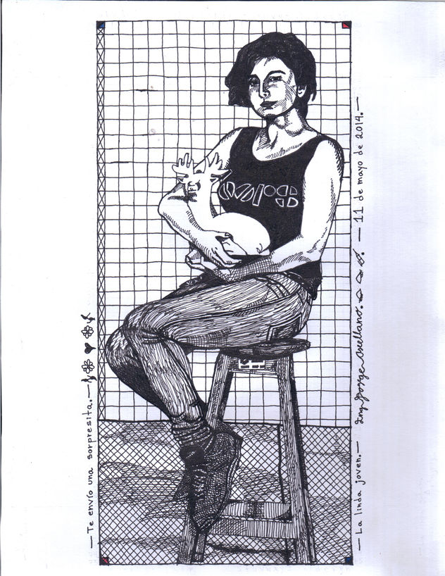 La linda joven.