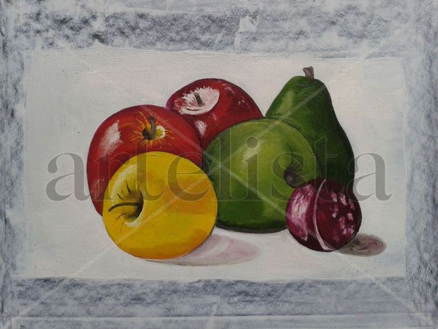 Fruta Oil Card Still Life Paintings