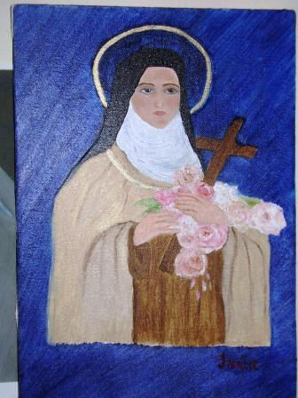 santa teresa de avila Oil Canvas Figure Painting