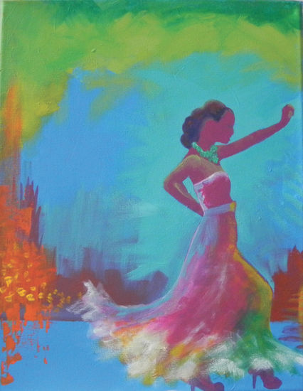 Baila sola Acrylic Canvas Figure Painting