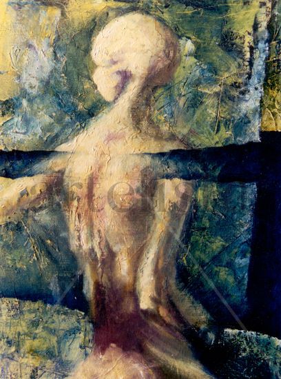 Sin título Oil Textile Figure Painting