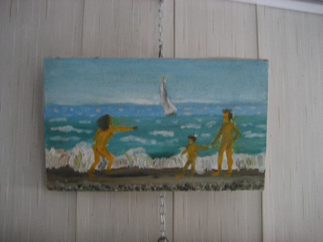 familia nudista Oil Canvas Landscaping