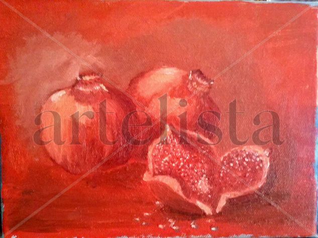 granadas Oil Canvas Still Life Paintings