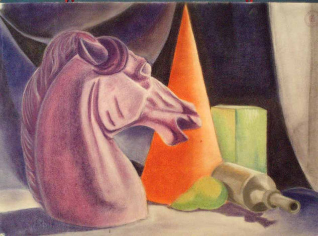 Bodegón Pastel Paper Still Life Paintings