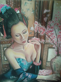 Geisha al pastel