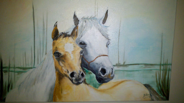 madre protectora Oil Canvas Animals