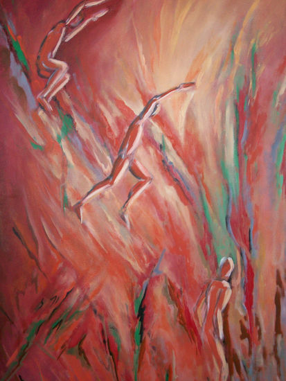 Evolución Oil Canvas Figure Painting