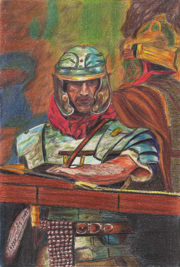 Legionario esperando la batalla