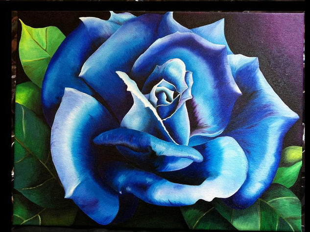 Naturaleza azul Oil Canvas Floral Painting