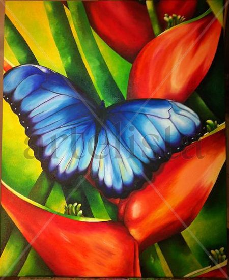 Papaloth Oil Canvas Floral Painting