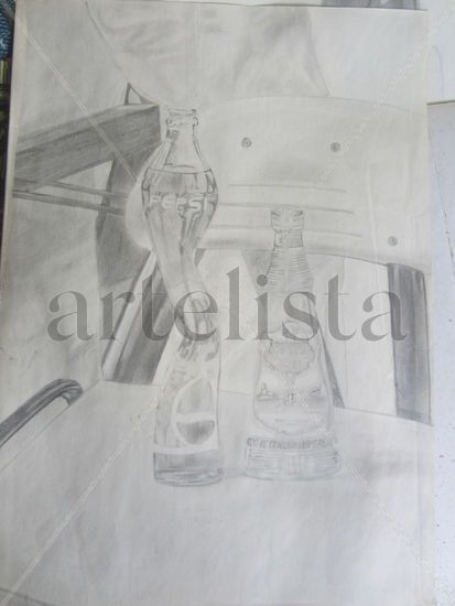 las dos botellas Pencil