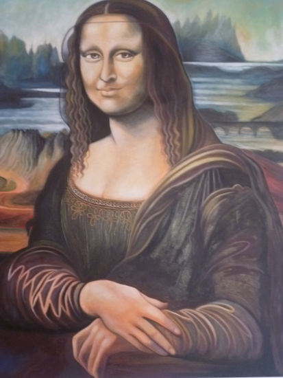 GIOCONDA O MONA LISA Óleo Lienzo Retrato