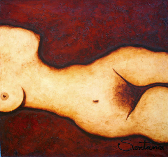 De frente Oil Canvas Nude Paintings