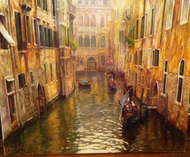 Canales Venecianos Oil Canvas Landscaping