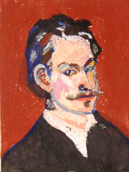 Potrait of Ernst Josephson Pastel Papel Figura