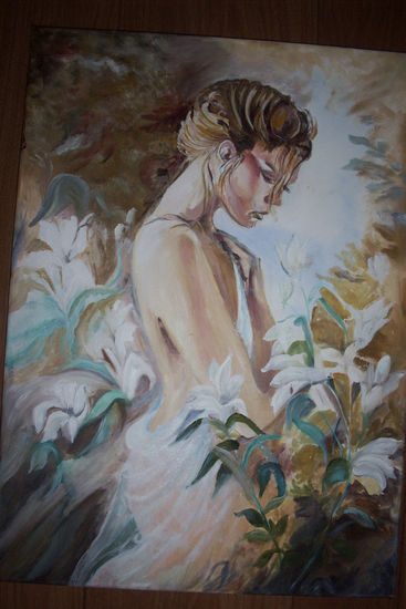 mujer Oil Textile Nude Paintings