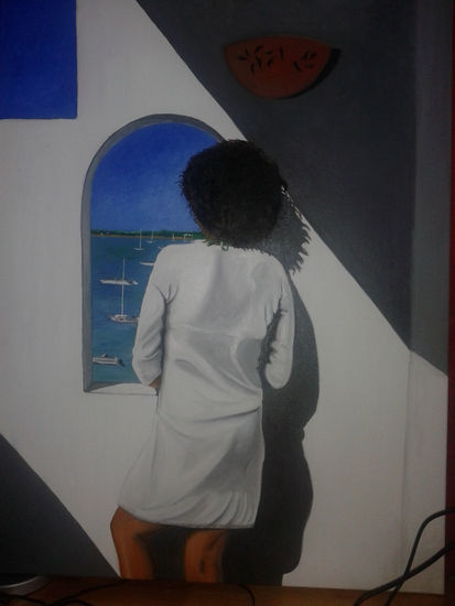 Formentera Oil Canvas Portrait