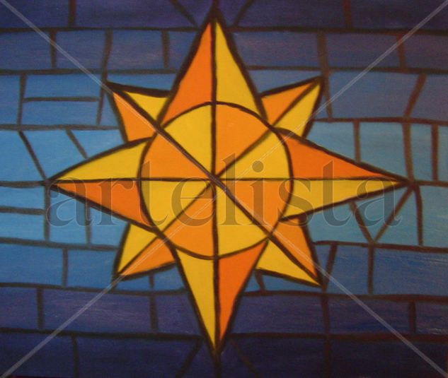 Estrella del Sur - Southern Star Oil Canvas Figure Painting