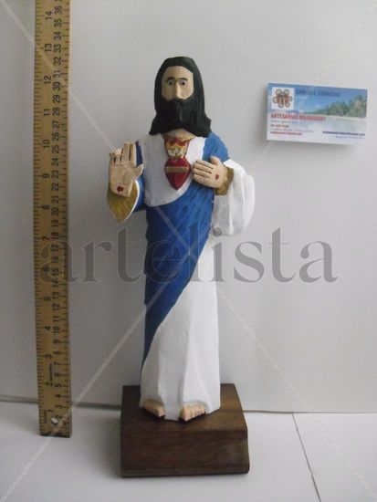 sagrado corazon de Jesus Talla Figurativa