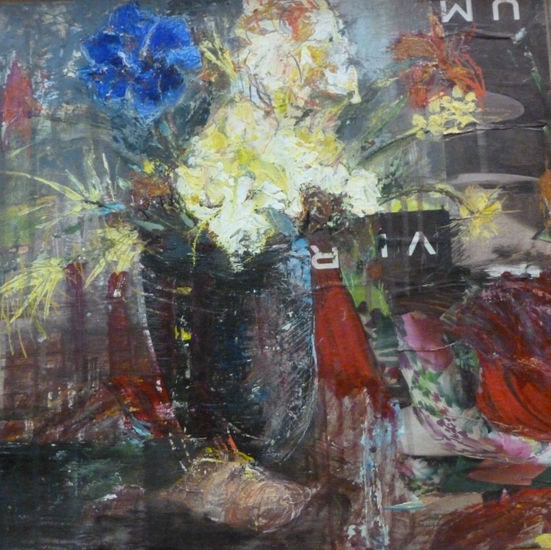 Bodegon Floral Oil Panel Still Life Paintings