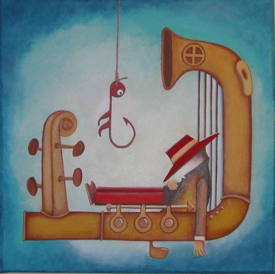 Sueño (instrumental) Acrylic Canvas Figure Painting