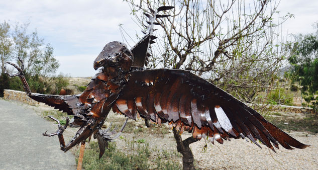 Águila cazadora Metal Figurativa