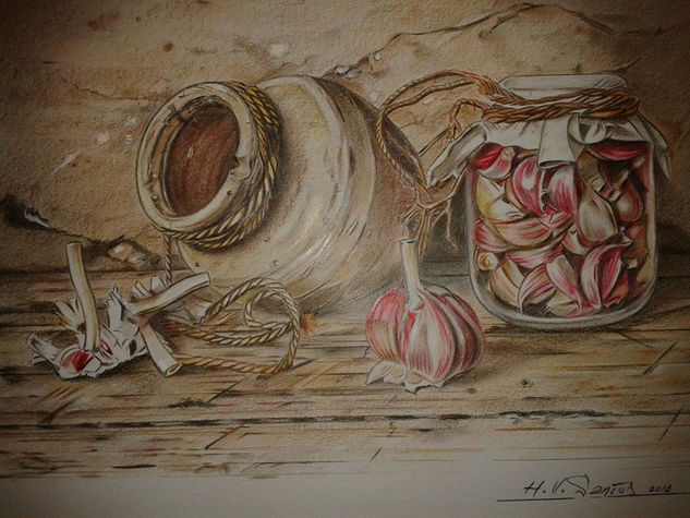 Bodegón ocre Pencil