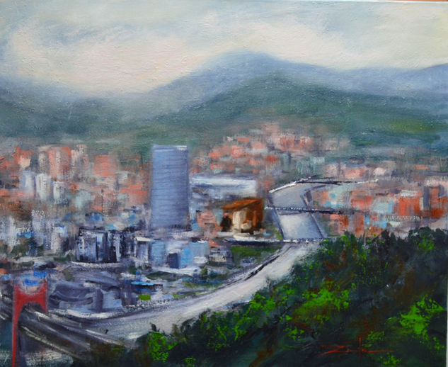 MIRADOR DE ARTXANDA Oil Canvas Landscaping