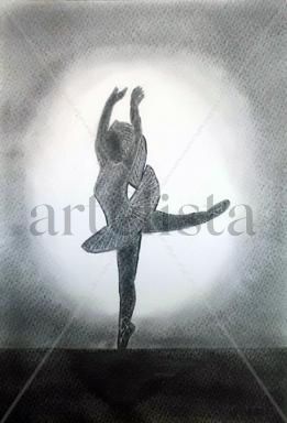 Pasos de ballet II Charcoal