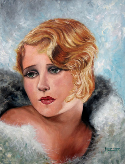 ANITA PAGE Óleo Lienzo Retrato