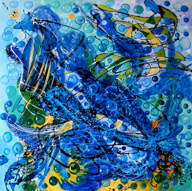 Sirenele, original art my E.Bissinger
