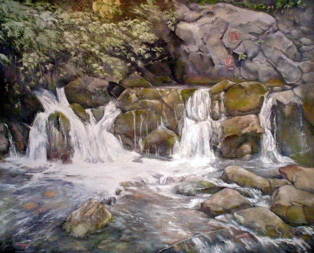 Parque Nacional de Taroko-Taiwan Oil Canvas Landscaping