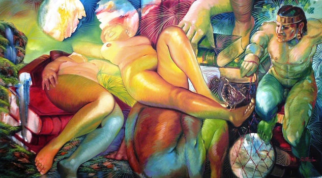 desnudos magicos 3 Oil Canvas Nude Paintings