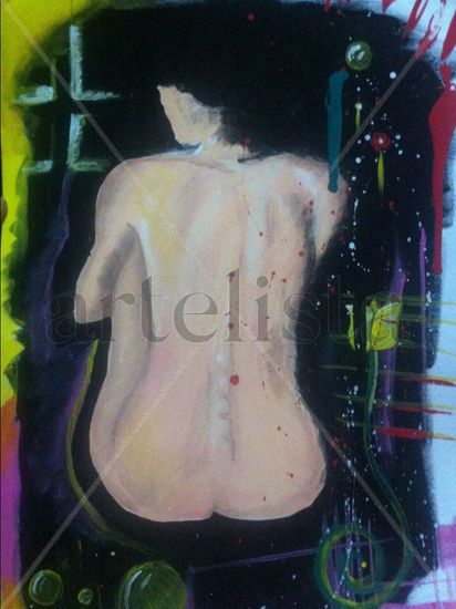 Sola Watercolour Card Nude Paintings