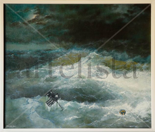 El naufragio Oil Canvas Marine Painting