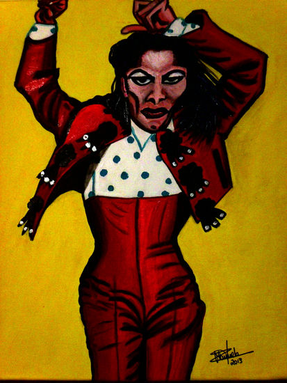 CARMEN AMAYA Acrylic Canvas Figure Painting